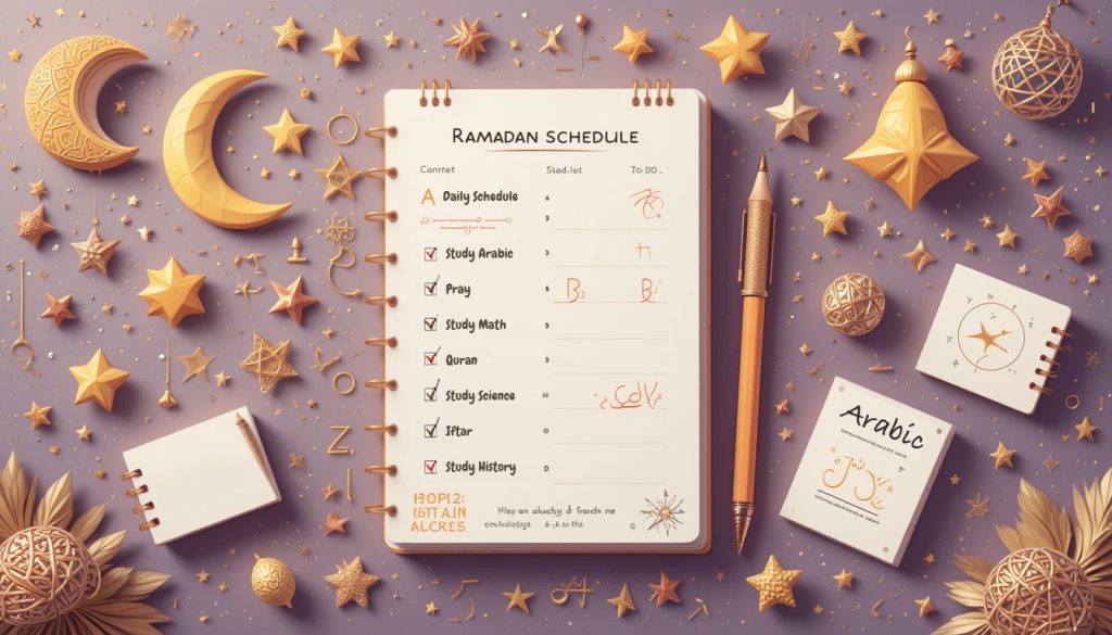 أفضل جدول للمذاكرة في رمضان وطرق تنظيم الوقت